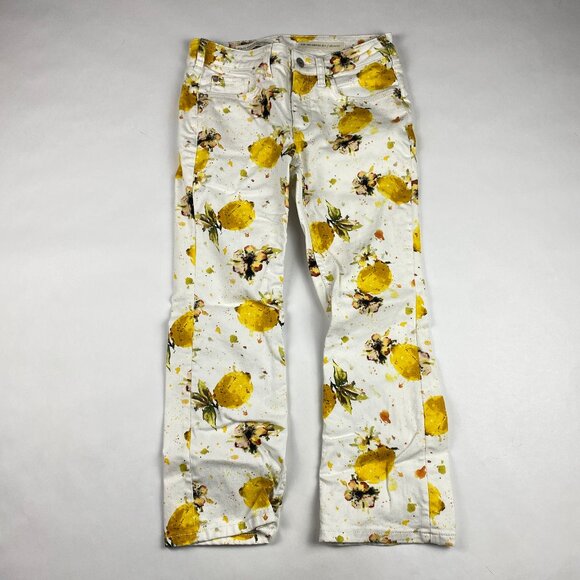 Pilcro Anthropologie Women's Lemon Grove High-Rise Cropped Bootcut Jeans Sz 26P - Picture 1 of 16